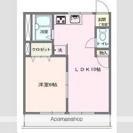 メゾンいしかわ[1LDK/34.71m2]の間取図