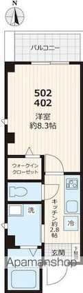 大一ビル[1K/28.22m2]の間取図
