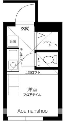 ＷＡＴＥＩ久我山[1R/8.91m2]の間取図