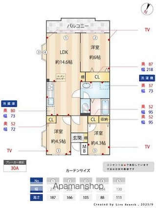 ミナミ・スクウェア[3LDK/66.44m2]の内装1