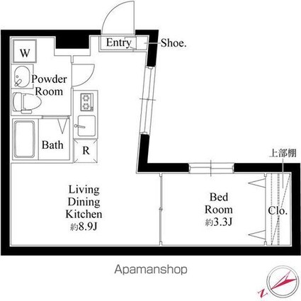 ＭＡＩＳＯＮ　ＤＥ　Ｓ[1LDK/26.82m2]の間取図