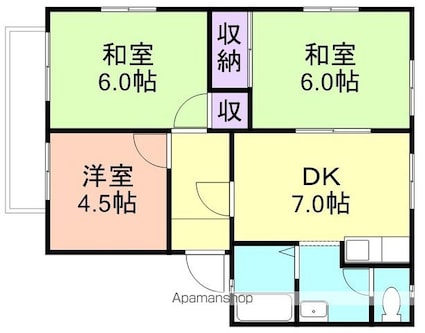 フレグランスロゼ[3DK/50.78m2]の間取図