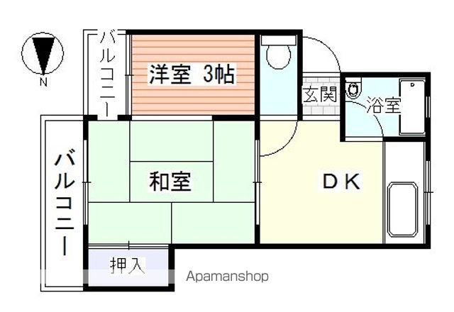 荒木ハイツの間取り写真