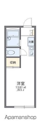 レオパレスティーズハウス[1K/19.82m2]の間取図
