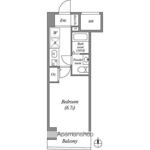 大阪市西区西本町のマンションの間取り