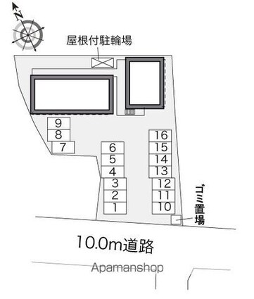 レオパレスＳＥＡＳＩＤＥ鬼崎[1K/23.18m2]の配置図