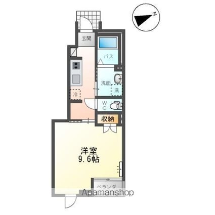 ロビンⅡ[1K/31.41m2]の間取図