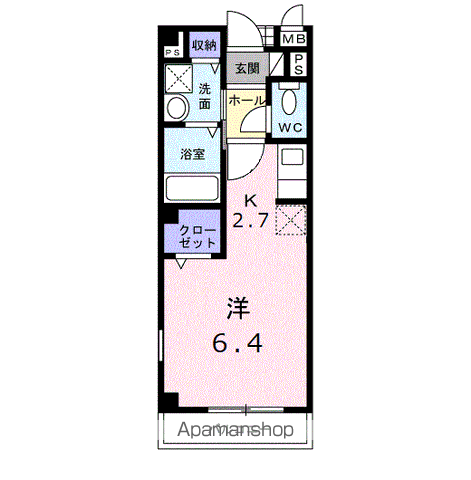 スプリングフィールズ 202 ｜ 千葉県千葉市稲毛区作草部町573-3（賃貸アパート1K・2階・25.25㎡） その2