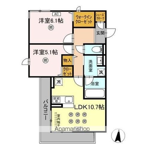 M&S RESIDENCE RIVERSIDEの間取り写真