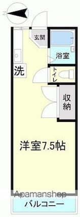 コーポのぞみ[1R/22.31m2]の間取図