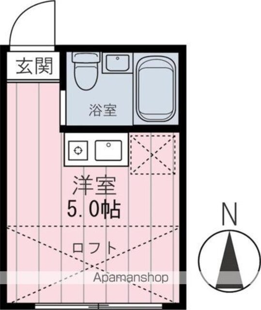 東京都世田谷区松原１丁目[1R/10m2]の間取図