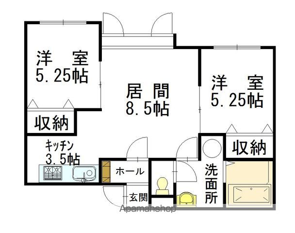 STELLA豊岡2ー1の間取り写真