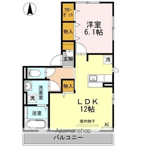 アン ソレイユ AMNの間取り写真