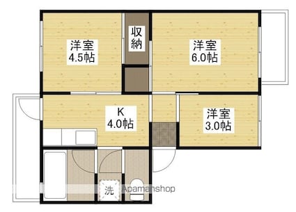 第１住田マンション[3K/40.17m2]の間取図
