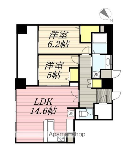 【コンソラトゥール博多の間取り】