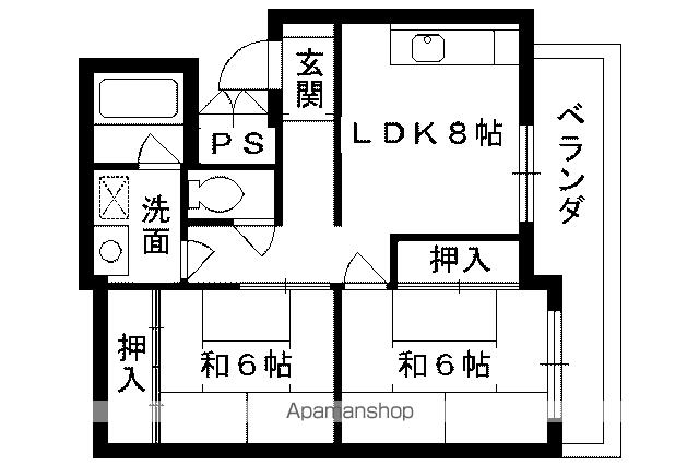 イストワール御所東の間取り写真