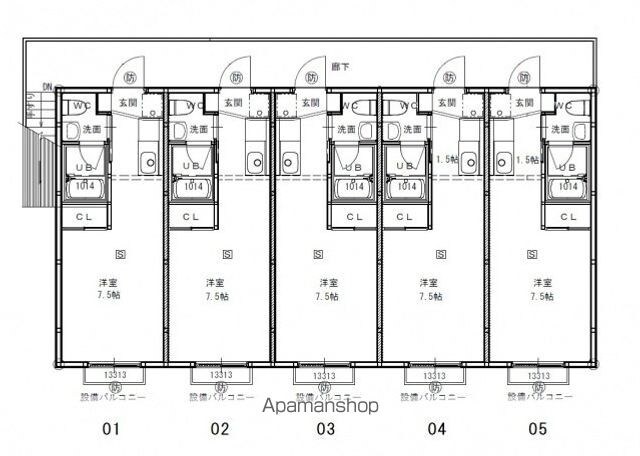 広島県広島市南区仁保２丁目[1R/20.67m2]の間取図