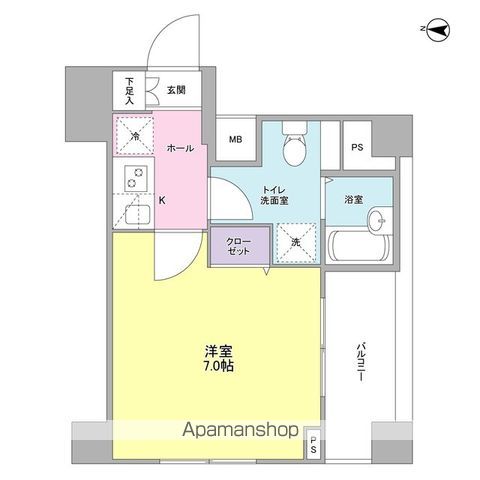 【世田谷区太子堂のマンションの間取り】