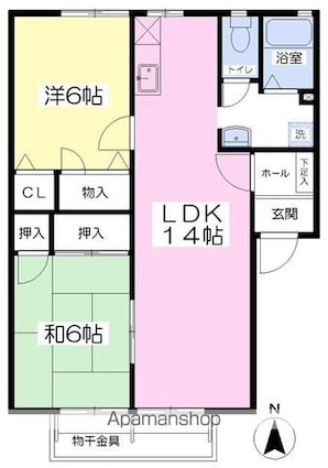 ディアス梶川　Ａ棟[2LDK/57.8m2]の内装5