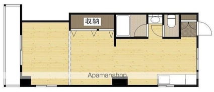 広島県広島市中区白島九軒町[1R/40.95m2]の間取図