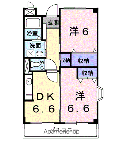 【シャン・ド・フルールの間取り】