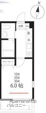 ハーミットクラブハウスPONTE BANDOOの間取り写真