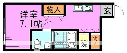 ｓｎＵｇ１０[1R/19.09m2]の間取図