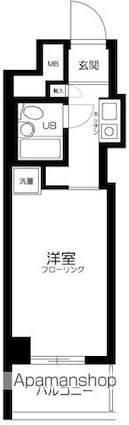 東京都台東区千束３丁目[1R/16.1m2]の間取図