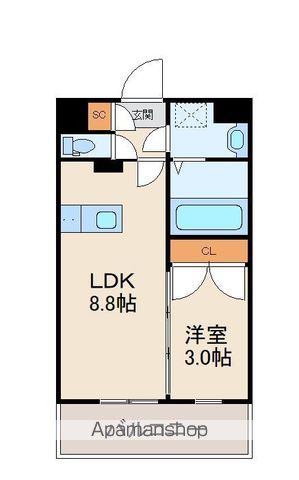 レジデンス百年橋リバーサイドの間取り写真
