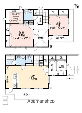 【田園調布髙井邸の間取り】