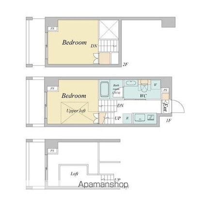 ＶＩＡ　ＬＡＴＴＥＡ志村[1R/30.29m2]の間取図