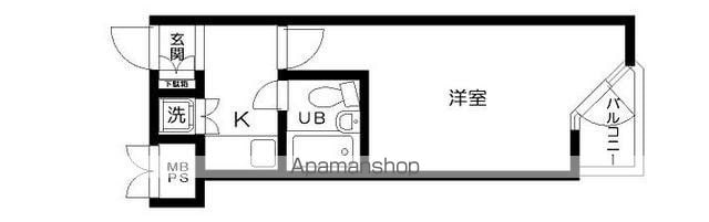日神パレス永福町[1K/17.32m2]の間取図