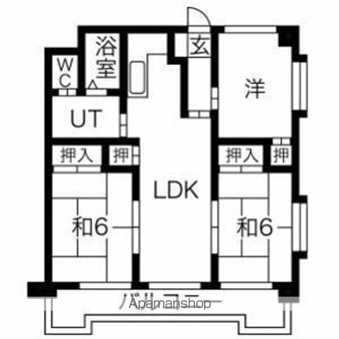 グレーシア上山門の間取り写真