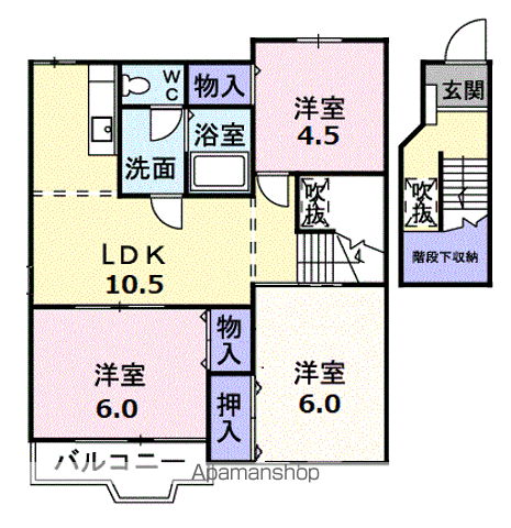 【リバーハイツスワの間取り】