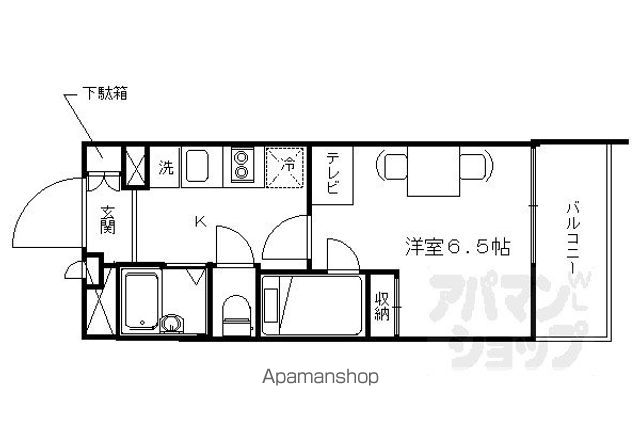 レオパレス西ノ京円町の間取り写真