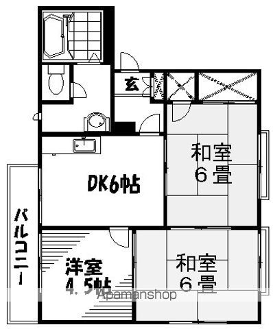 ポワブリエール岡の間取り写真