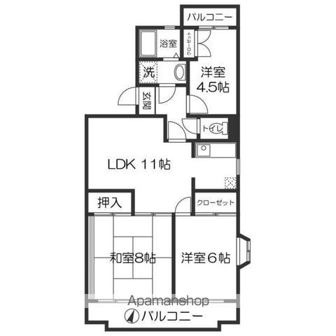 ベイコート幕張本郷の間取り