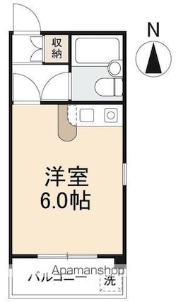 アルソリエート高松[1R/20.04m2]の間取図