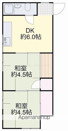 杉岡アパート[2DK/30m2]の間取図