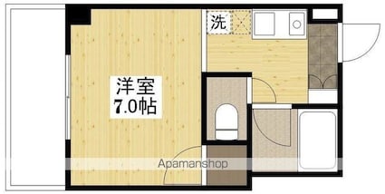 パークホレスト[1R/17.49m2]の間取図