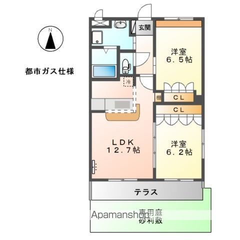 シャン ドゥ フルールの間取り写真