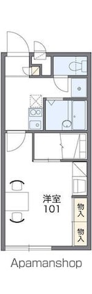 レオパレス菖蒲[1K/23.18m2]の間取図