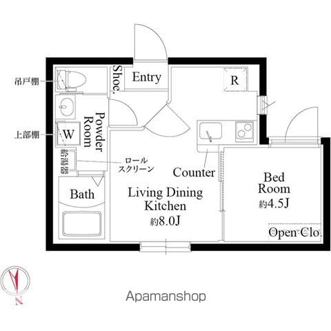CASA GRAZIE 新小岩の間取り写真