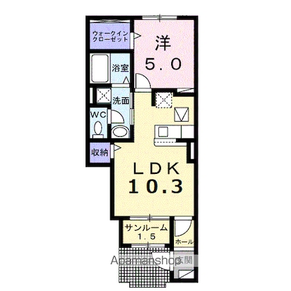 サン　メゾン[1LDK/41.15m2]の間取図
