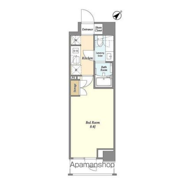 エトワール駒沢大学[1K/25.29m2]の間取図