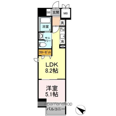 ＴＥＣ　ＧＲＥＥＮ　ＲＥＳＩＤＥＮＣＥの間取り