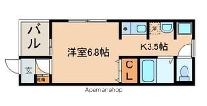 ＨＩハウス[1K/24.56m2]の間取図