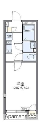 レオネクストシェーンブルン[1K/23.84m2]の間取図