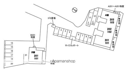 広島県広島市安芸区矢野西７丁目[3DK/60.72m2]の配置図