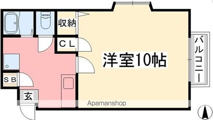 ハイツゆう[1K/32m2]の間取図